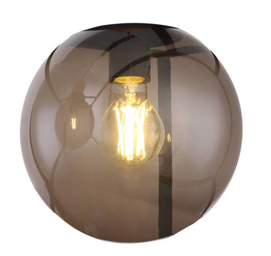 Klosz szklany okrągły dymiony do lampy Retro 71-03607