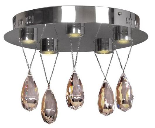 Lampa sufitowa chrom kryształ LED Prisma 98-25722